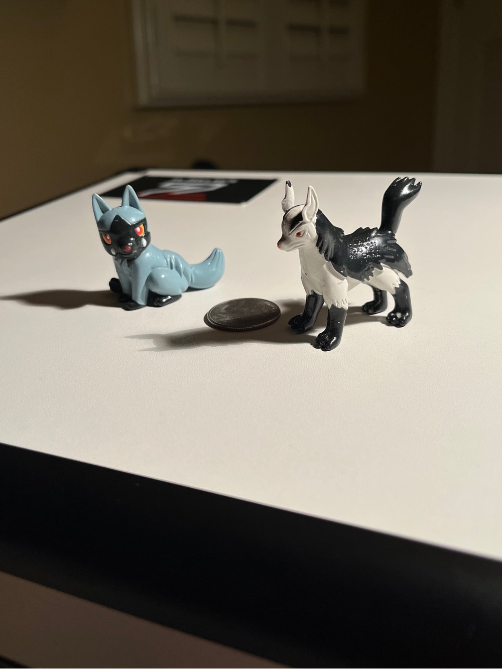 Pokemon Two-Figure Set - Vintage Collectible Poochyena & Mightyena